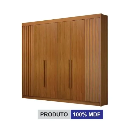 Guarda-Roupa Guarani com 4 Gavetas Ripado