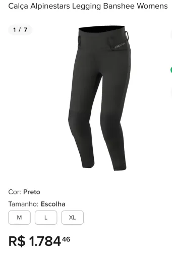 Calça motociclista - feminina