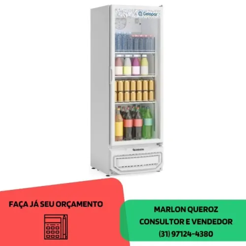 Geladeira Expositora 410L Gelopar 220V
