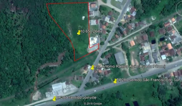 Terreno 10.650m2 em Araquari