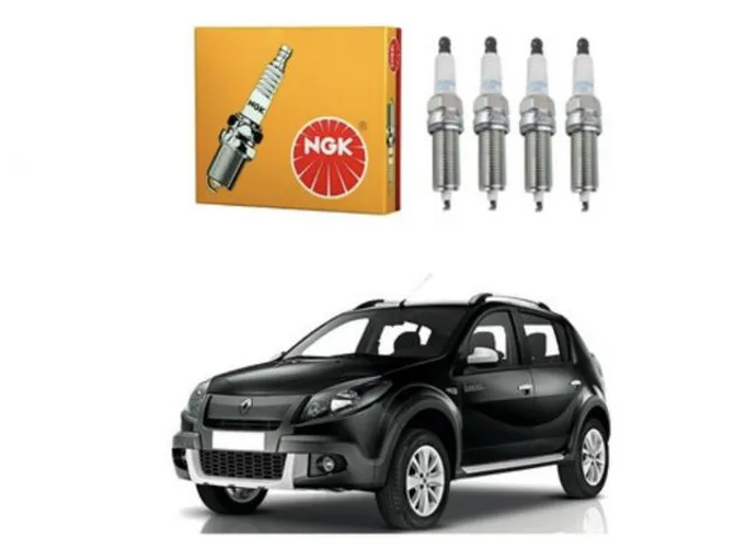 Jogo Velas Ngk Sandero Stepway 1.6 Clio Logan Duster