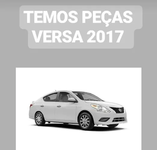 Sucata Nissan Versa 2017 para retirada de peças