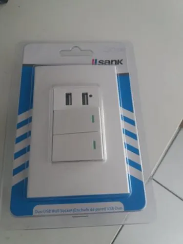 Interruptor duplo 2 entradas usb novo na embalagem
