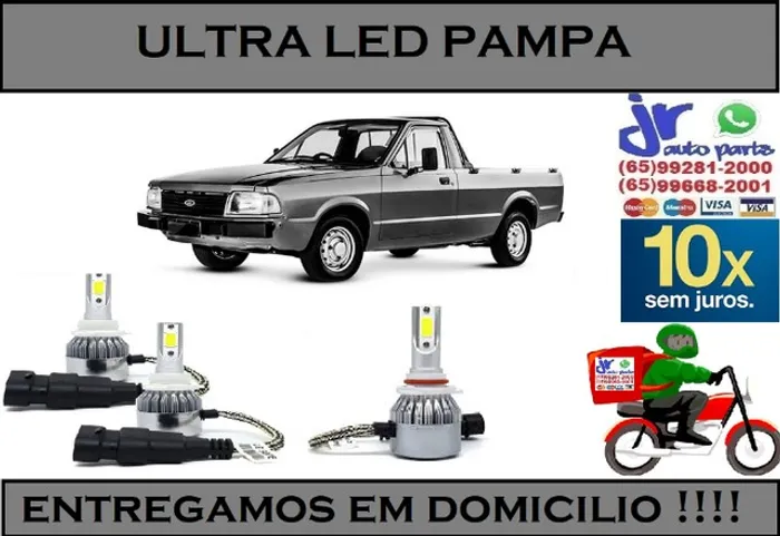 Lampada Ultra LED (Milha) Pampa 6000K 12V 24V