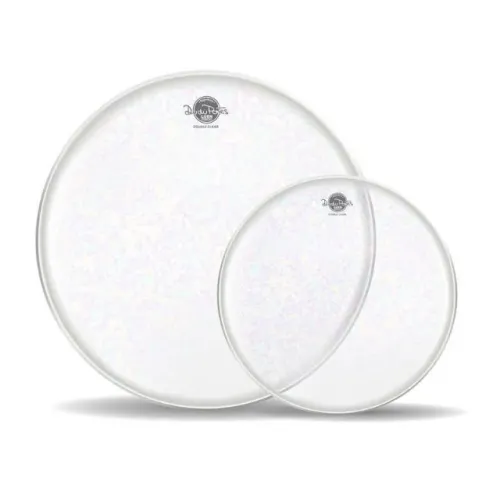 Kit jogo peles Luen Dudu Portes Double Clear para bateria 10 12 14 14cx 20 kit novo