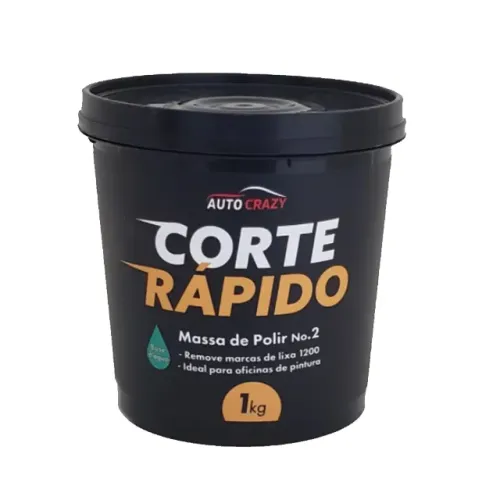 Massa De Polir Corte Rápido 1kg Auto Crazy