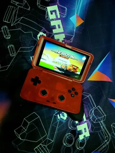 Console portátil videogame Retroid Pocket Flip Android Touch Screen PS Gamecube Watermelon