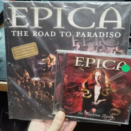 Kit Epica Livro Importado The Road To Paradiso + CD + DVD + foto autografada + brinde