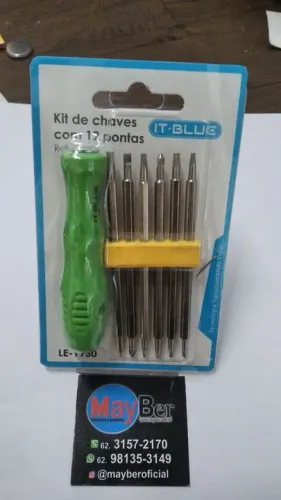 Jogo de Chaves de Fenda IT-BLUE 12 Pontas - LE-1750
