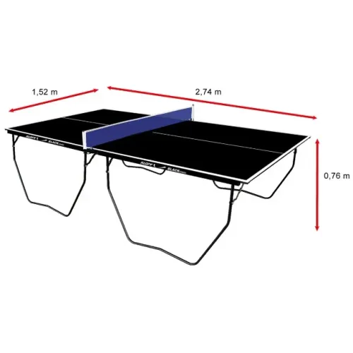 Mesa Ping Pong / Tenis De Mesa 15mm Oficial Black Klopf 1087
