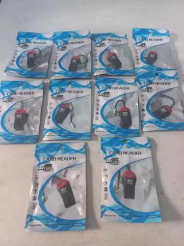 10 peças mini leitor adaptador cartão memória M2 USB 