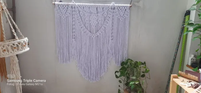 Painel plenitude em macrame