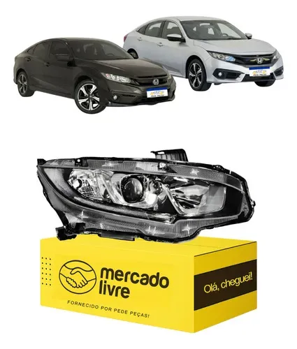 Farol Sinaleira Civic G10 2017 2018 2019 2020 2021 L.d Direito/passageiro