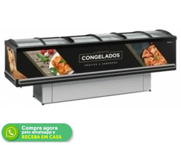 Ilha de Congelados Vidro Abaulado Gelopar 3M