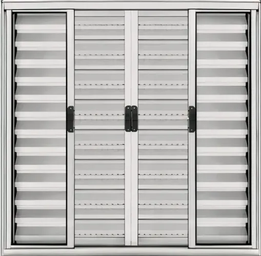 Janela de Aluminio Veneziana 100x120
