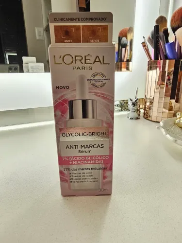 Sérum facial anti manchas glycolic brigth<br>Sérum Facial Anti-marcas L'oréal Paris Gfa