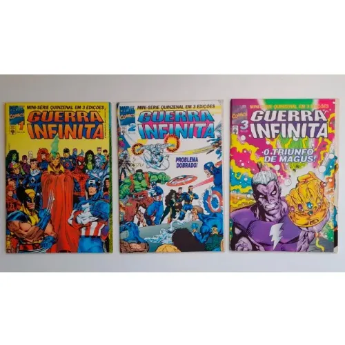 HQ Vingadores Guerra Infinita (Abril, completa em 3 edições)