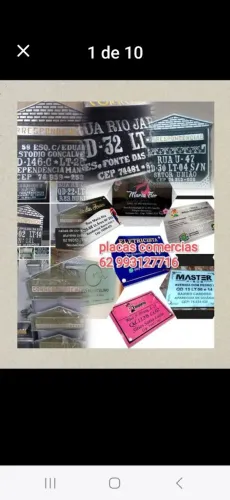 Placas comerciais residências 