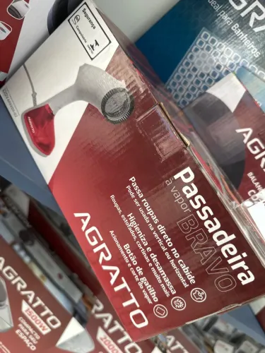 Passadeira a Vapor Agratto Bravo - Roupa impecável