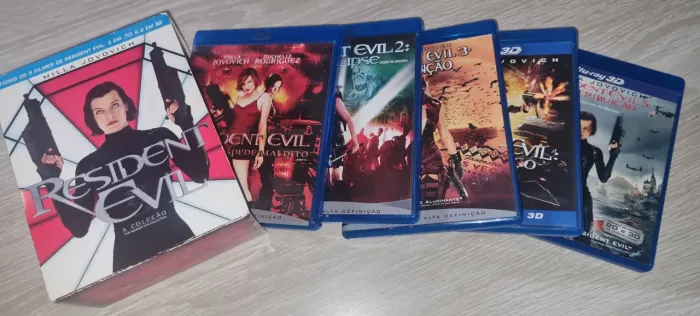 Bluray Resident evil (box original com 5 filmes)