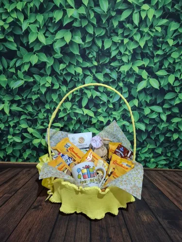 Cesta para presente de aniversário