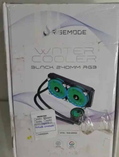 Water Cooler Rise Mode Gamer Black, RGB, 240mm, AMD/Intel, Preto - RM-WCB-02-RGB