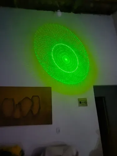 Caneta Laser Verde Green Longa Distância 5 Pontas Efeitos 