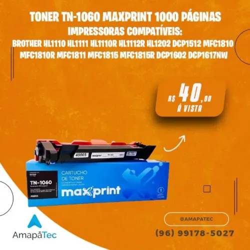 Toner Maxprint Compatível com Brother Tn1060