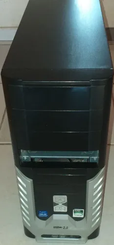 Gabinete PC mAtx uPSon SK338 Vintage Anos 2000 Fonte Atx Preto Black Piano Fotos Reais ZN