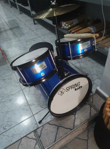 BATERIA INFANTIL AZUL BRILHANTE