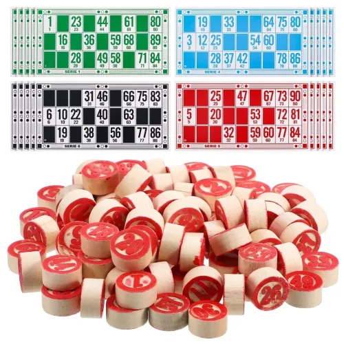 Jogo Bingo de madeira