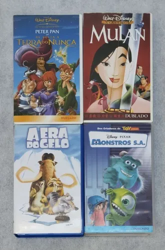 4 Fitas VHS - Desenho animado