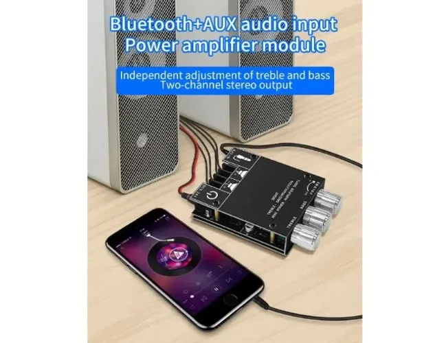 Amplificador 2.0 estéreo 2 X 50W bluetooth áudio digital alta fidelidade de alta COD-AM621