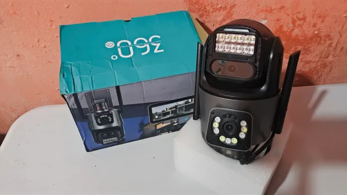 Câmera inteligente dupla 360°