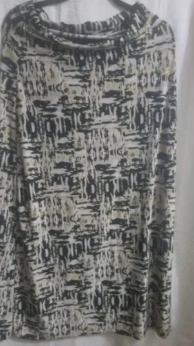 Saia longa de jersey estampada G