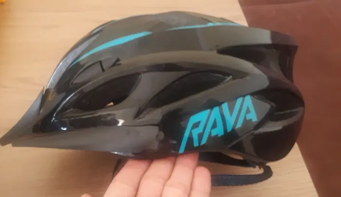 Capacete RAVA ciclismo e  par de luvas e oculos original
