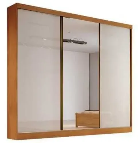 Guarda Roupa 3 Portas 4 Gavetas Espelho 100% MDF Novo Fazemos Entrega