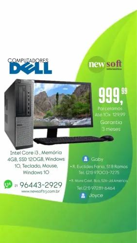 Computador Dell Intel Core i3 com SSD 120GB