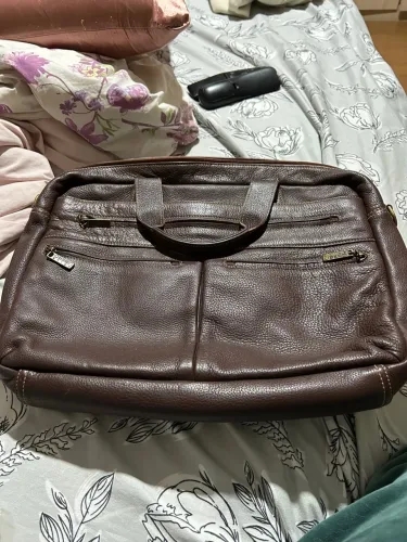 Bolsa de Couro Marrom Elegante