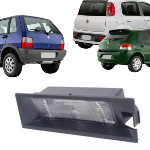 Luminária Lâmpada Luz de Placa Modelo Fiat Pálio Uno Vivace Way 2008 até 2011