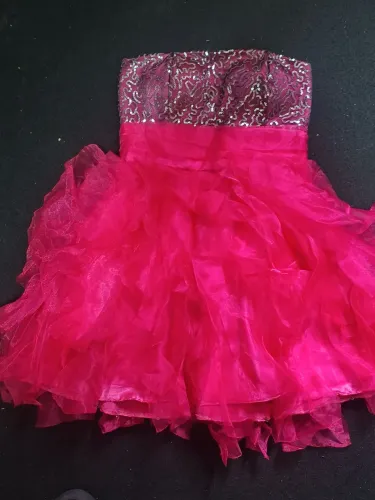 Vestido festa 15 anos curto Pink