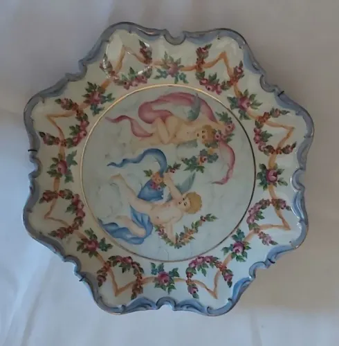 Lindo Prato Decorativo com Anjos