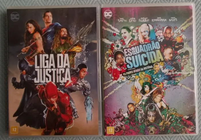 2 dvds: Esquadrão Suicida e Liga da Justiça 