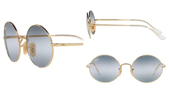 Óculos de Sol Ray-Ban  Oval - Unissex - Ref. RB 1970 001/GA - Preço Excelente
