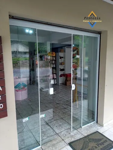 Porta de Vidro Temperado para Loja e residência 