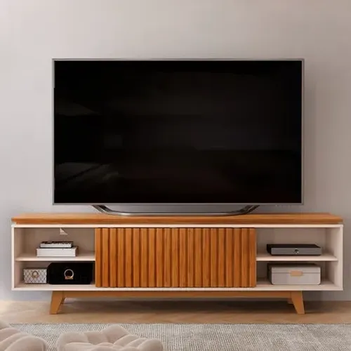Rack Bancada Loren Ripada p/ TV até 75' - Entrega e montagem grátis p/ Fortaleza