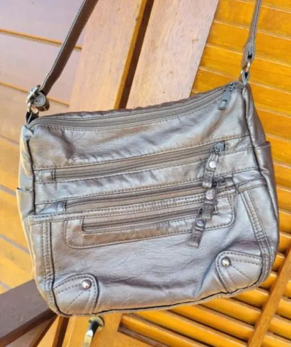 Bolsa Bronze Metalizado 