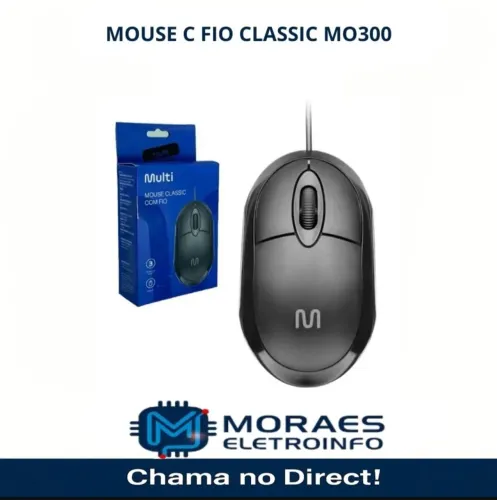 Mouse Com Fio USB Multi MO - 300