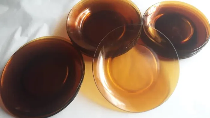 Jogo de pratos duralex marrom