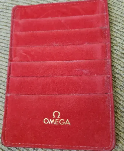 Porta cartão Relógio Omega Genuíno